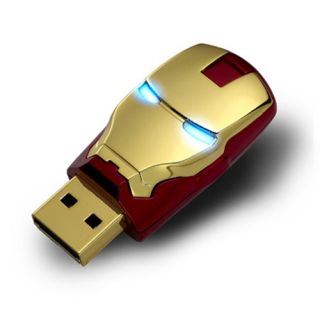 Ironman Mask 8GB 8 GB USB 2 0 Flash Memory Stick Pen Drive Keys