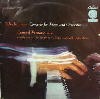 Khachaturian Vinyl LP Concerto for Piano and Orchestra US P8349