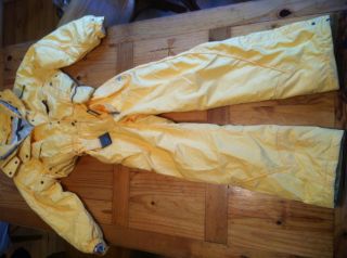 Killy Ski Suit 1 Piece Suit Size USA 8 Technical Equipment Yellow