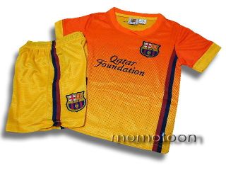 Kids Barcelona Messi Soccer Jersey Short Outfit Away Set Size XL xmas