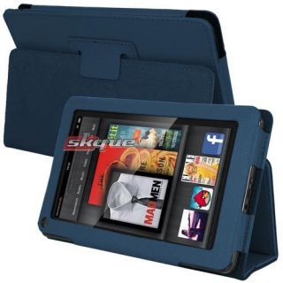  Folio Leather Carrying Case Cover Pouch with Stand For Kindle Fire