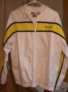 Retro 1980s Nike Hooded Track Jacket Wind Breaker Large