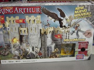 Mega Bloks King Arthur Battle Action Castle 96121 550 Pieces Retired