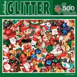 Holiday Glitter Jigsaw Puzzle Fun and Festive Carole Gordon