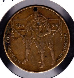 1914 1919 King George V Freedom Honour Medal