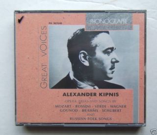 Alexander Kipnis Opera Arias Russian Folk CD Box New