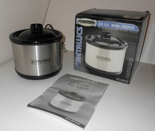 Mini Crock Pot Slow Cooker Metallics by Kitchen Selectives New