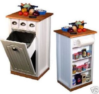 Kitchen Island Cabinet Storage Cart Butcher Bin Pantry