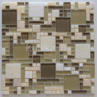 Glass Stone Mosaic Tile Kitchen Backsplash Honey Onyx