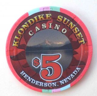 Klondike Sunset $5 Henderson Nevada Casino Chip