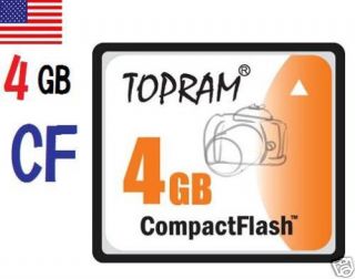 4GB CF 4G Compact Flash CompactFlash Card for DSLR Canon Kodak Nikon