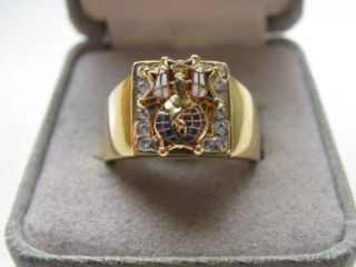 Superb New Knights of Columbus 4th Degree Crest Ring