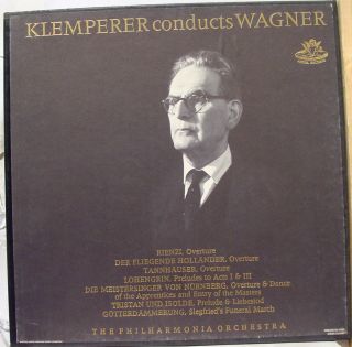 1960 USA ED1 Angel Otto Klemperer Conducts Wagner 2 LP VG 3610 B