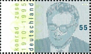 Germany Stamp 2010 Konrad Zuse Important People