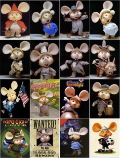 Topo Gigio Magnets 16pk Set 1 Assorted Nice Great Collectibles