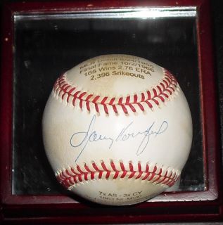 Sandy Koufax Autographed Career Stat Baseball LE 1 1 JSA LOA LA