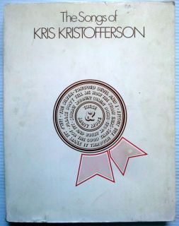 Kris Kristofferson Songbook Songs of Kristofferson 70s Pop Folk