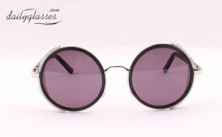Ksubi Atlas Silver Black Leather Sunglasses Brand New