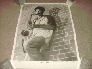 Norman L Williams Groovin Lithograph Signed Numbered