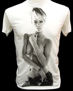 Rihanna REMIXS Pop Dance Retro Rock T Shirt Lady Gaga L