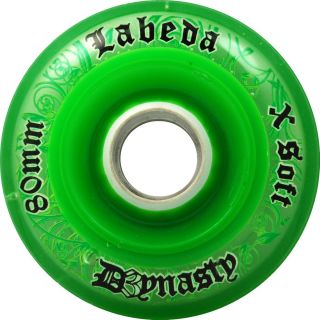 Labeda Dynasty III x Soft Skate Green Wheels Set of 8