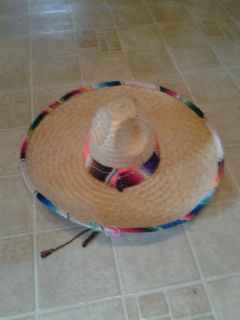 Large Straw Mexican Hat Sombrero