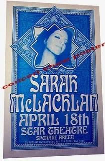 Sarah McLachlan Concert Gig Poster
