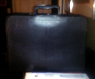  Personal Black Leather Portfolio Briefcase Given To Marty Lacker