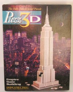 Milton Bradley Empire State Building Puzz 3D Puzzle Complete
