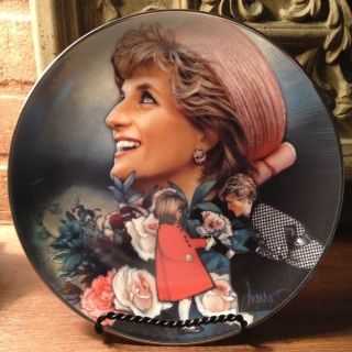 Princess Diana Franklin Mint Plate Englands Rose
