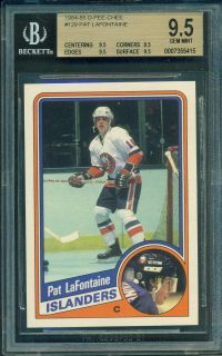 BGS 9 5 1984 85 OPC 129 Pat LaFontaine RC Rookie Gem Mint All 9 5s