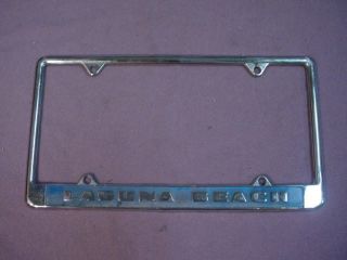 Laguna Beach California City Vintage License Plate Frame