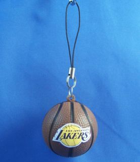 Basketball Cellphone Dangler Charm Ornament Los Angeles Lakers