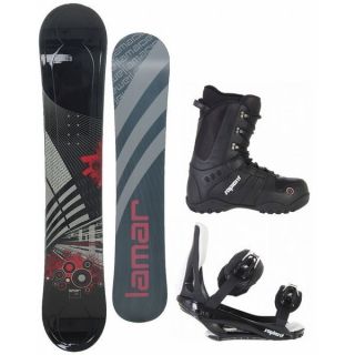 Lamar Mission 157 Mens Snowboard Sapient Slopestyle Bindings Boots