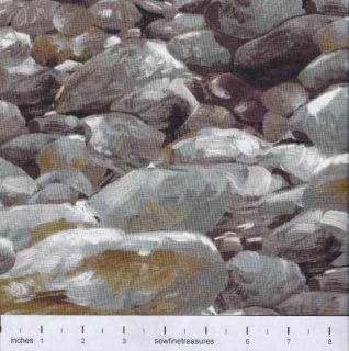 Just Rocks Stones Pebbles Landscape Nature Michael Miller Fabric FQ or