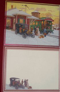 18 Lang Christmas Cards Old Ford Model T Harmony Train Depot Home for