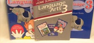  Grade 3 Language Arts Homeschool Curriculum Keys Teacher Books Set