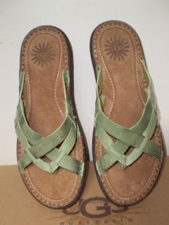 UGG Lanni Womens Sandals Peashoot Green 6US $100