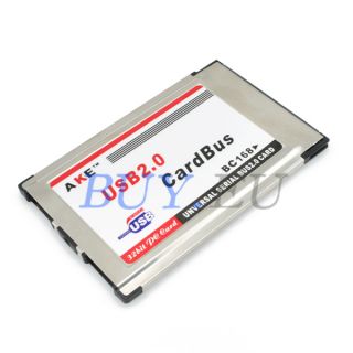 Port USB 2 0 PCMCIA CardBus 480M Card Adapter Laptop
