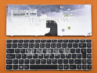 New Lenovo Z360 Laptop Keyboard Spanish Teclado Bronze Frame Black