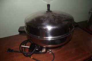 Farberware Electric Skillet Stainless Steel Large Buffet Server