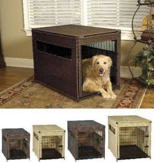Residence Stylish Wicker Dog Crate Small Medium Large XL New