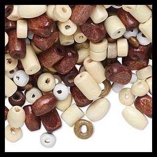 2300 Mixed Wood Accent Beads Big Wholesale Lot 100gm