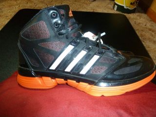 New Adidas Stupidly Light Basketball Shoes Black Orange Sz Mens 10 5