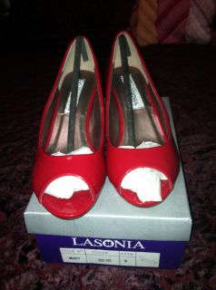 Lasonia Red Shoe Size 8