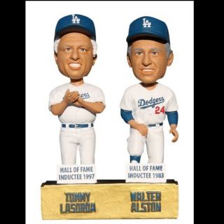 Tommy Lasorda & Walter Alston Bobblehead Dodgers Greats #6 SGA 7/14