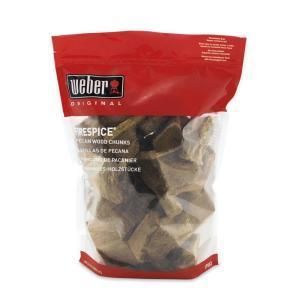 NEW Weber 5 pound bag PECAN Flavored wood grilling CHUNKS for smoker