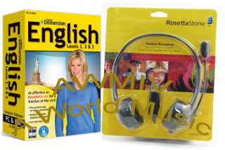 New Instant Immersion Learn English Language Software with Rosetta