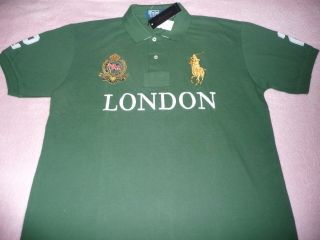 Ralph Lauren Mens “London” Polo Shirt 100 Cotton Size Small