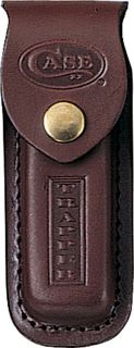 Case Knives Trapper Leather Knife Sheath Dark Brown Measure 5 Overall